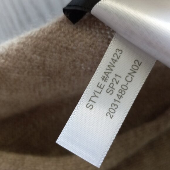 J. Crew Cashmere Wool Poncho In Heather Birch Tan OS Quiet Luxury - Picture 8 of 15